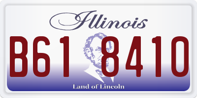 IL license plate B618410