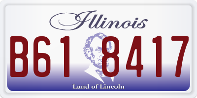 IL license plate B618417
