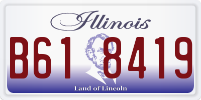 IL license plate B618419