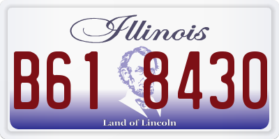 IL license plate B618430