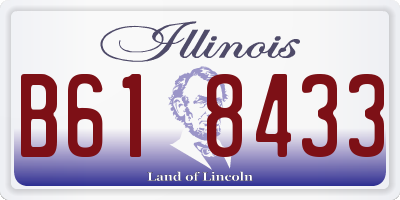 IL license plate B618433