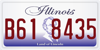 IL license plate B618435