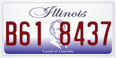 IL license plate B618437