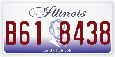 IL license plate B618438