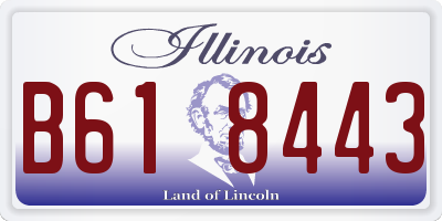 IL license plate B618443
