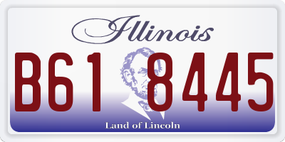 IL license plate B618445