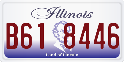 IL license plate B618446