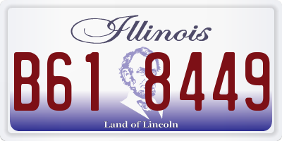 IL license plate B618449