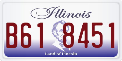 IL license plate B618451