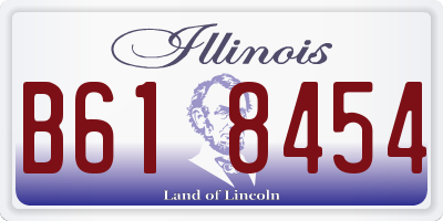 IL license plate B618454