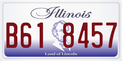 IL license plate B618457