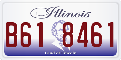 IL license plate B618461