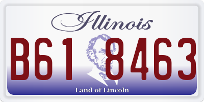 IL license plate B618463
