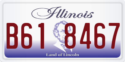 IL license plate B618467