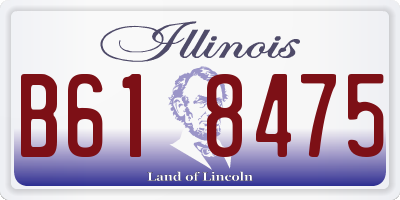 IL license plate B618475