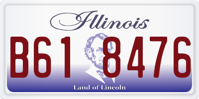 IL license plate B618476