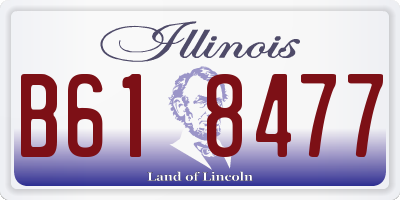 IL license plate B618477
