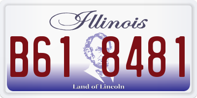 IL license plate B618481
