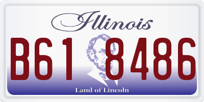 IL license plate B618486