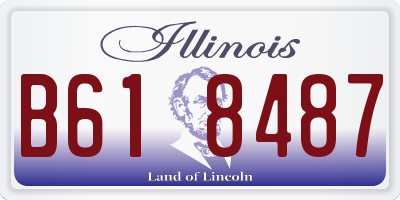 IL license plate B618487