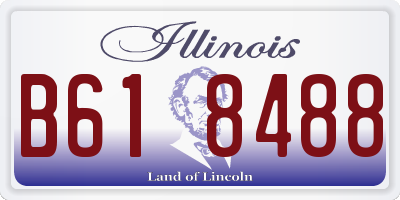 IL license plate B618488