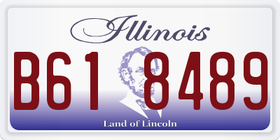 IL license plate B618489