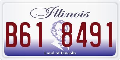 IL license plate B618491
