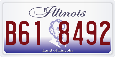 IL license plate B618492
