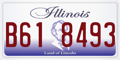 IL license plate B618493