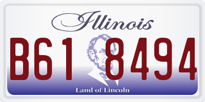IL license plate B618494