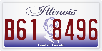 IL license plate B618496