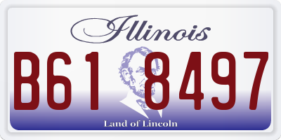 IL license plate B618497