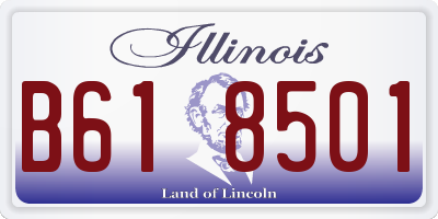 IL license plate B618501