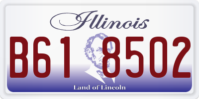 IL license plate B618502