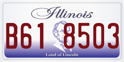 IL license plate B618503