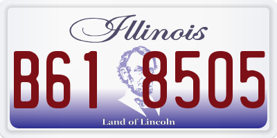 IL license plate B618505