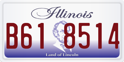 IL license plate B618514