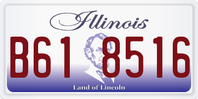 IL license plate B618516