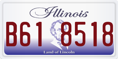 IL license plate B618518