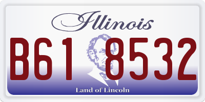 IL license plate B618532