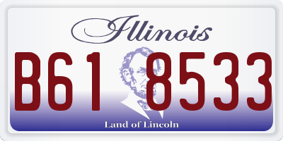 IL license plate B618533