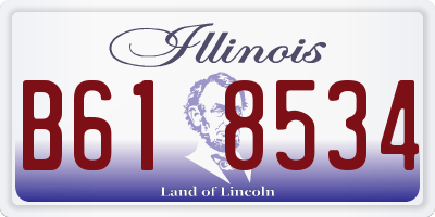 IL license plate B618534