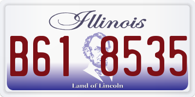 IL license plate B618535