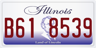 IL license plate B618539