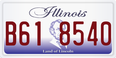IL license plate B618540