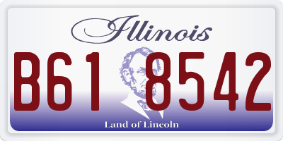 IL license plate B618542