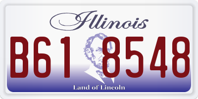 IL license plate B618548