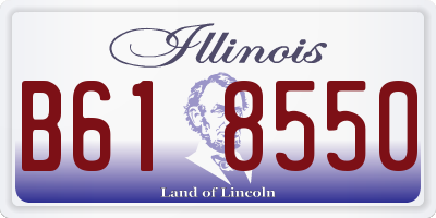 IL license plate B618550