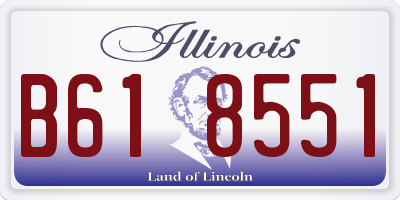 IL license plate B618551
