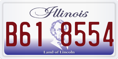 IL license plate B618554